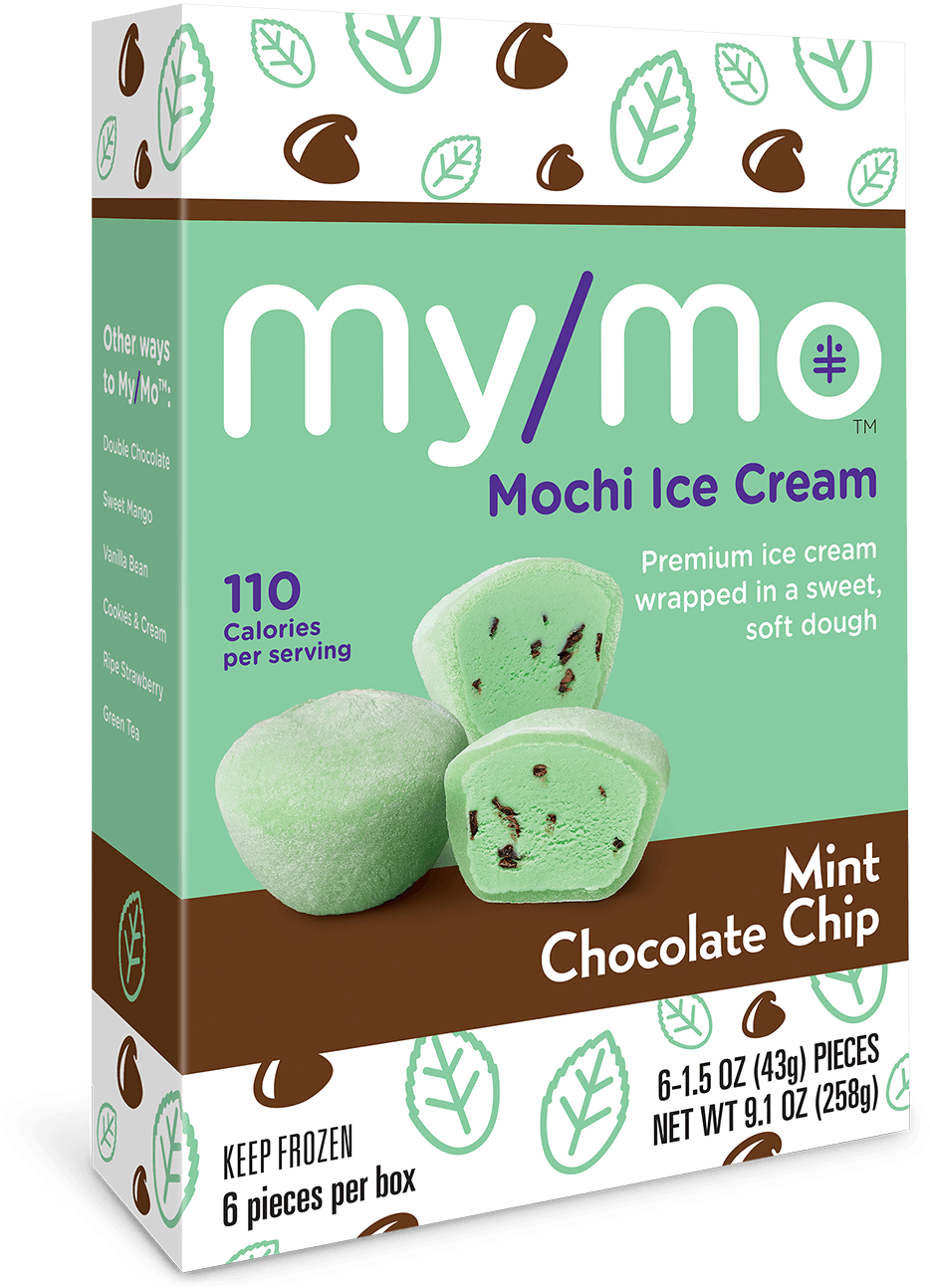 Mint Chocolate Chip Mochi Ice Cream | My/Mo Mochi Ice Cream