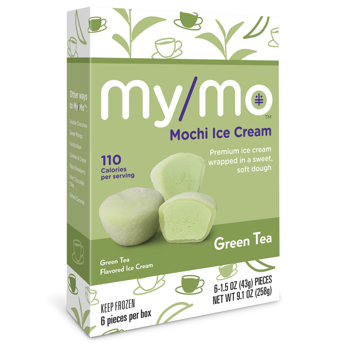 mochi green tea ice cream halo top