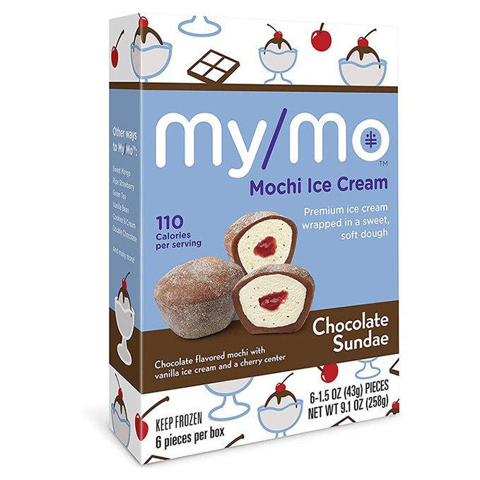 My/Mo Chocolate Sundae Mochi Ice Cream (6 x 6ct. boxes) My/Mo Mochi